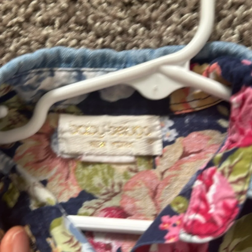 Vintage baby beluga New York Floral baby girl dress